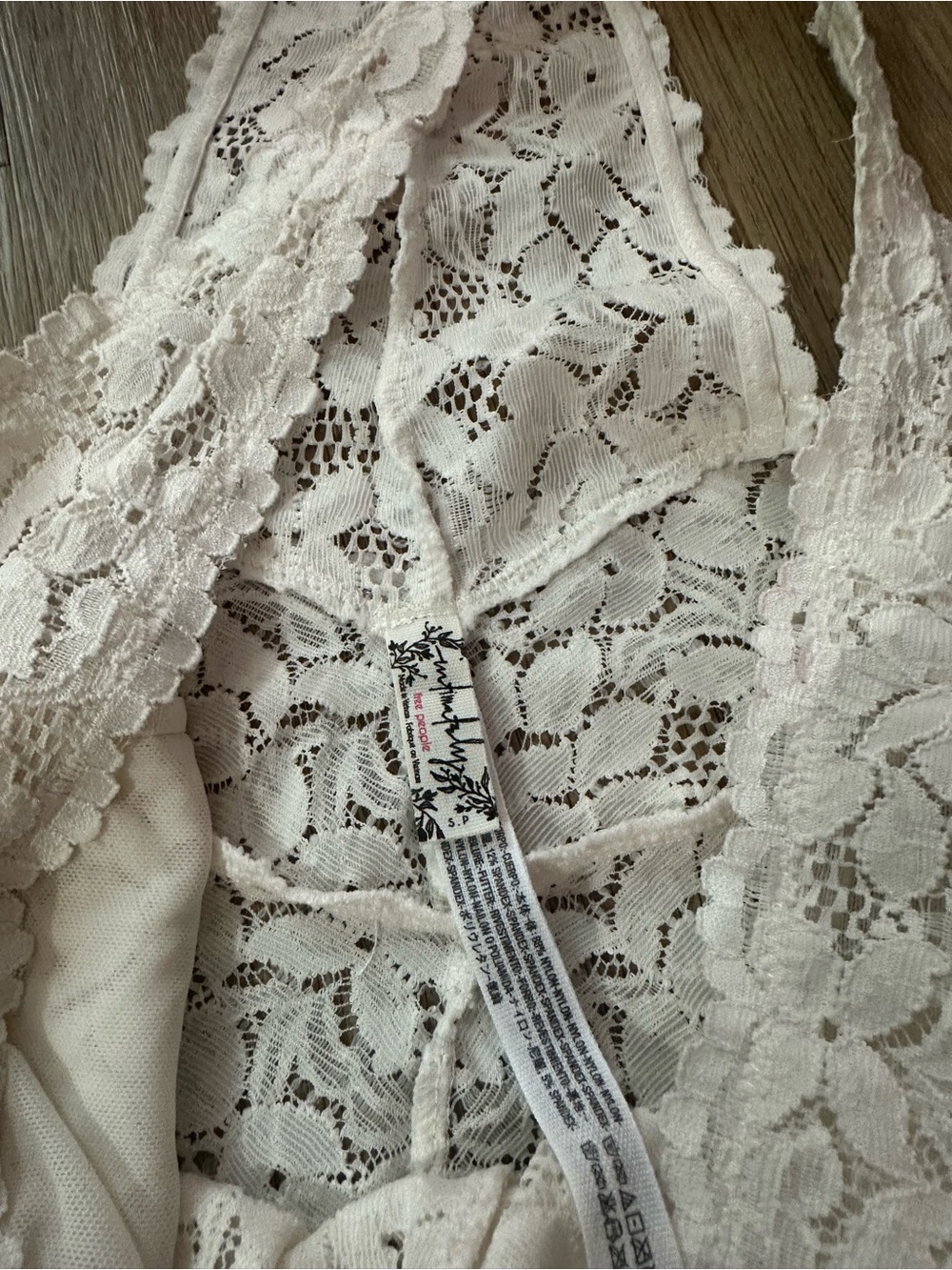 Free People Intimately Galloon Lace Halter Bodysuit - Picture 3 of 7